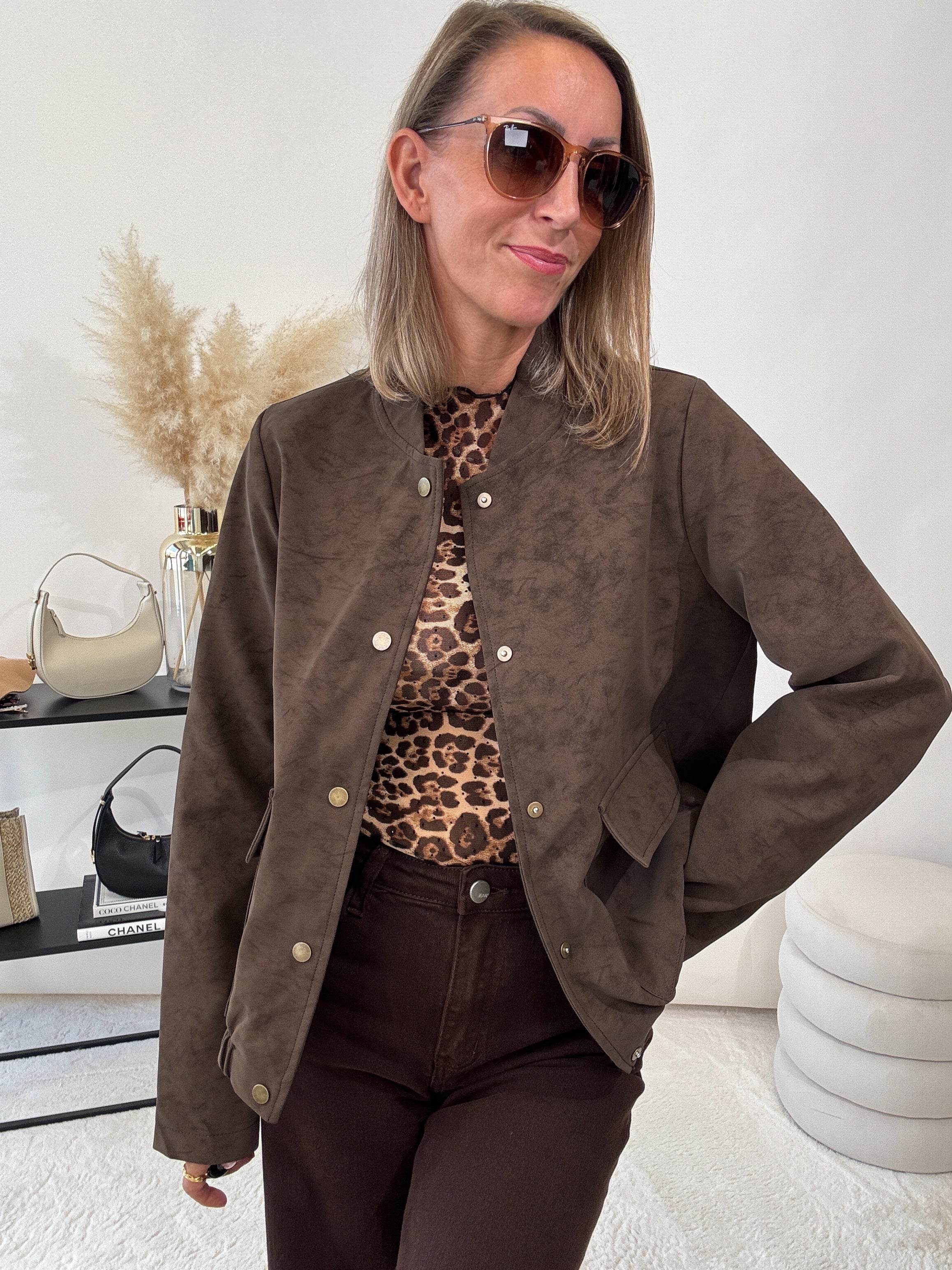 "Lazio" Wildlederjacke - braun