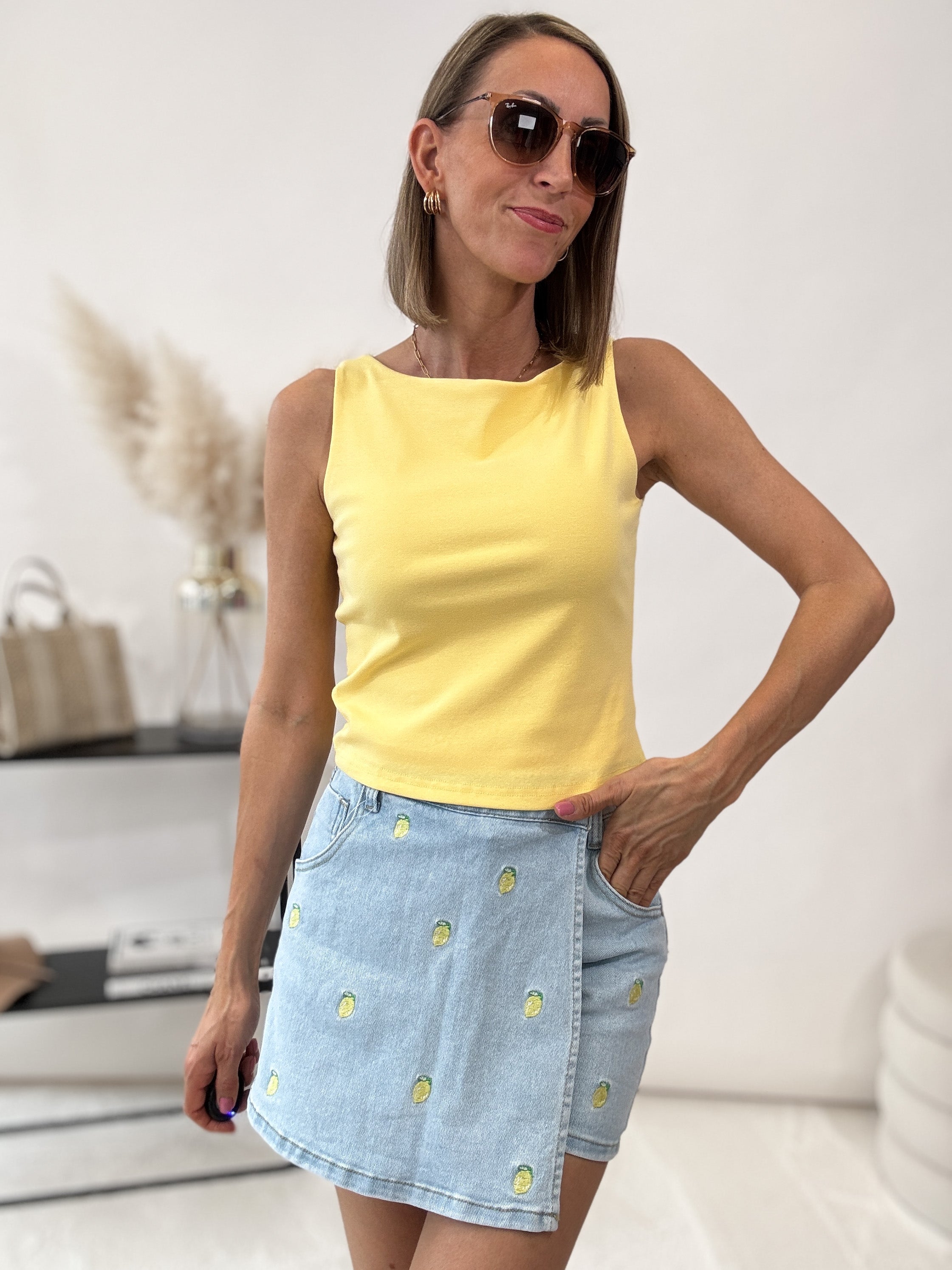"Venezia 2.0" weiches Top - gelb