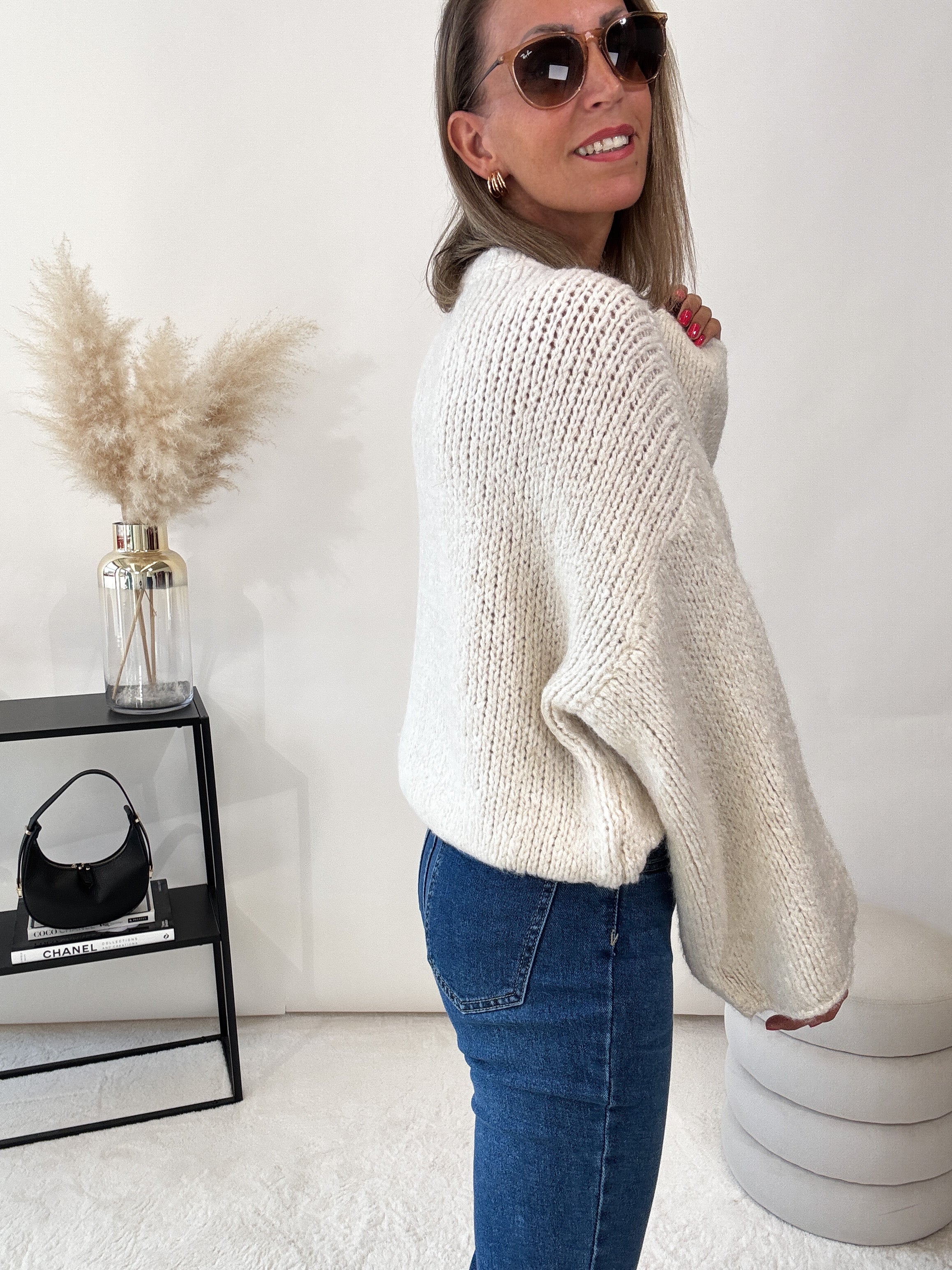 "Sorico" kuscheliger Cardigan - creme