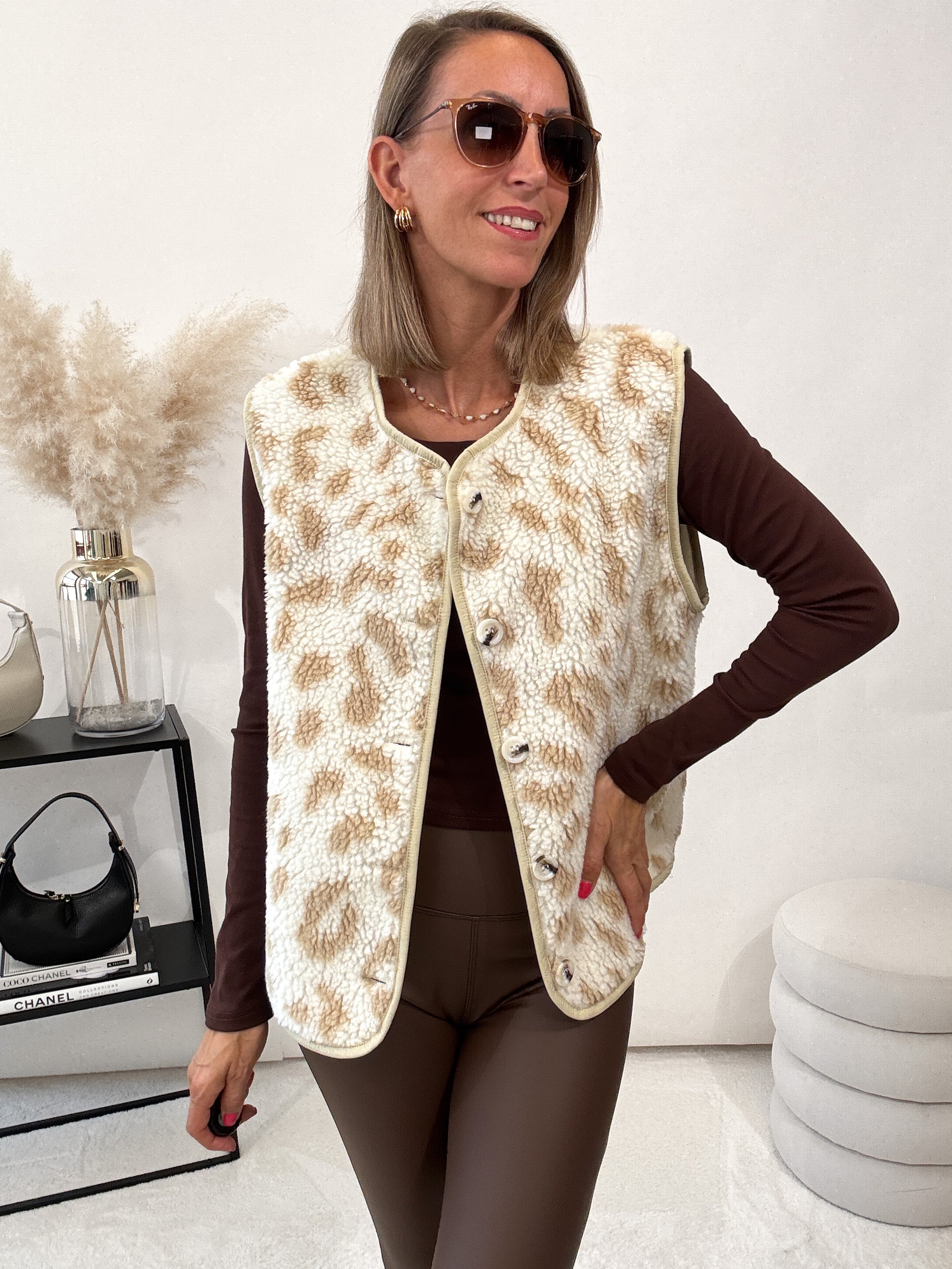 "Venezia" weiches Longshirt - choco