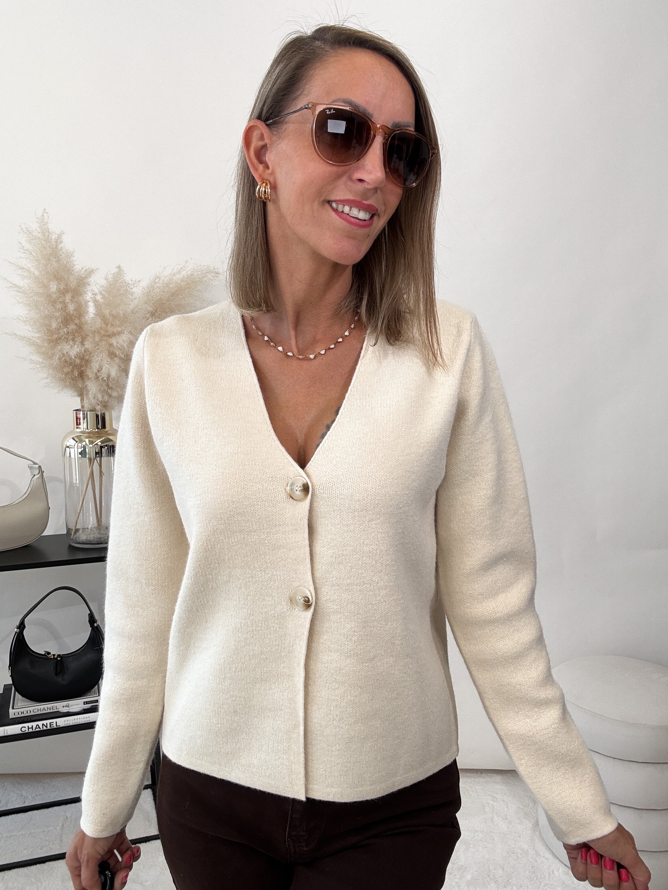 "Sereno" schöner Cardigan- beige