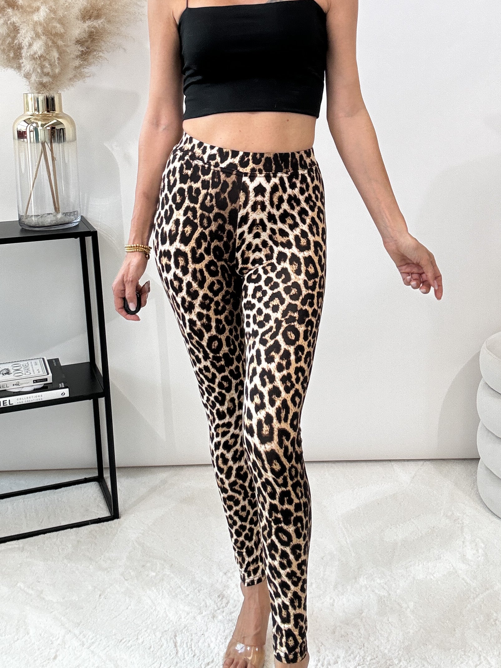 "Palermo" Viscose Leo Legging - camel