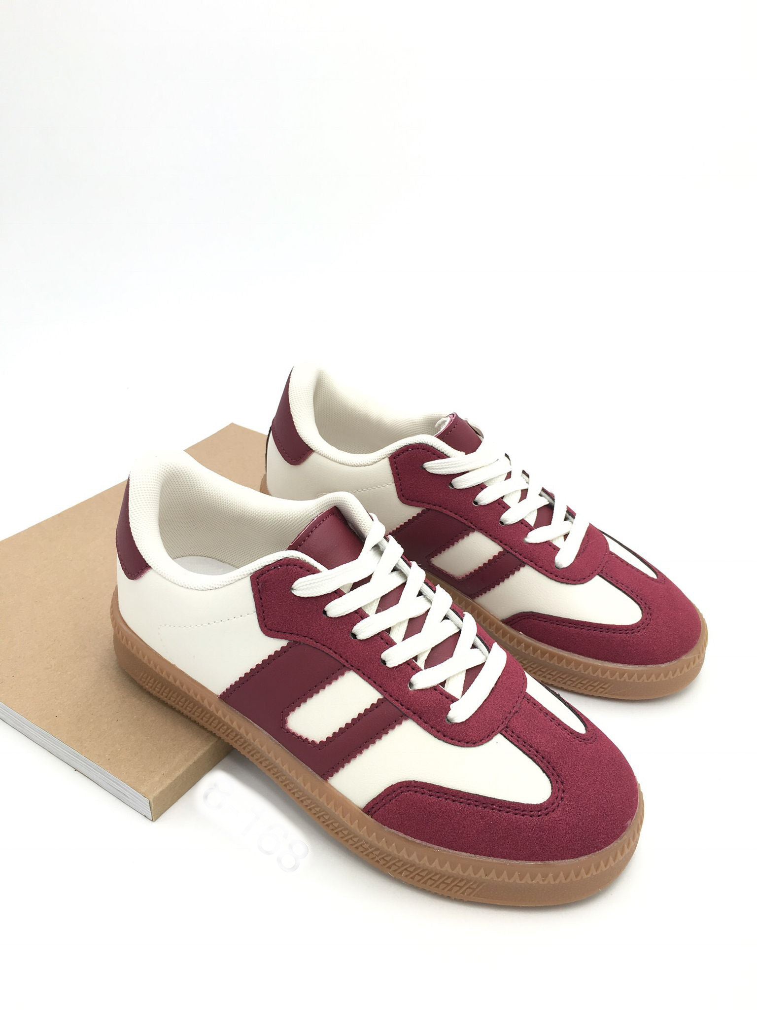 "Retro" cooler Sneaker - bordeaux