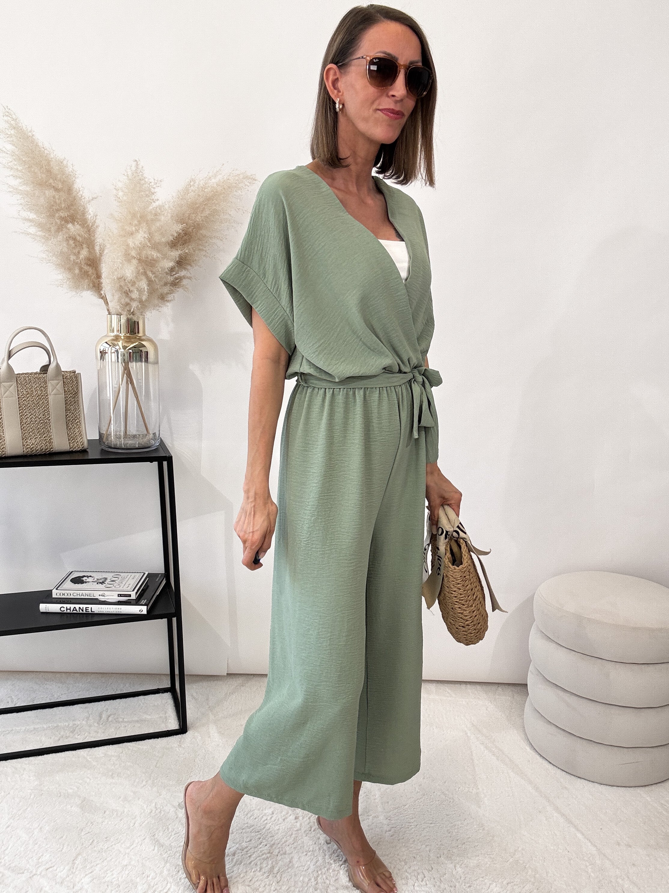 "Sunshine" Jumpsuit - matcha green