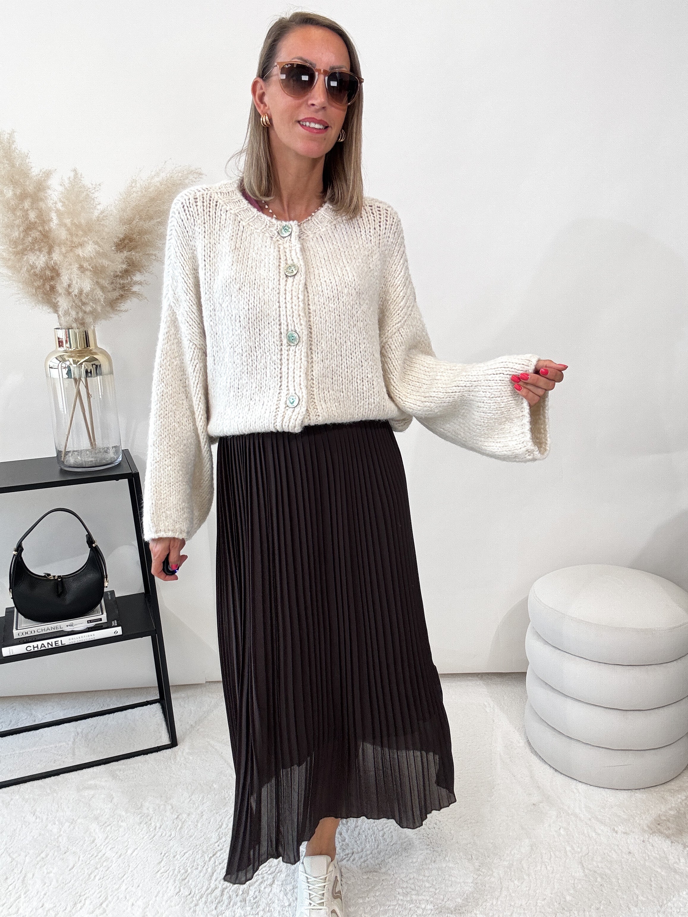 "Sorico" kuscheliger Cardigan - creme