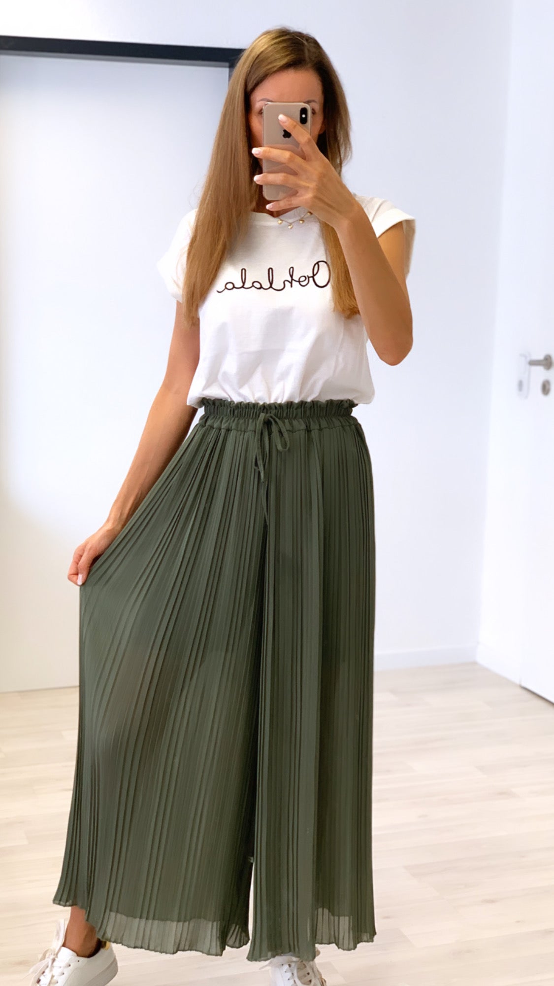 wide casual plissee hose, damenhose bei missmo bestellen