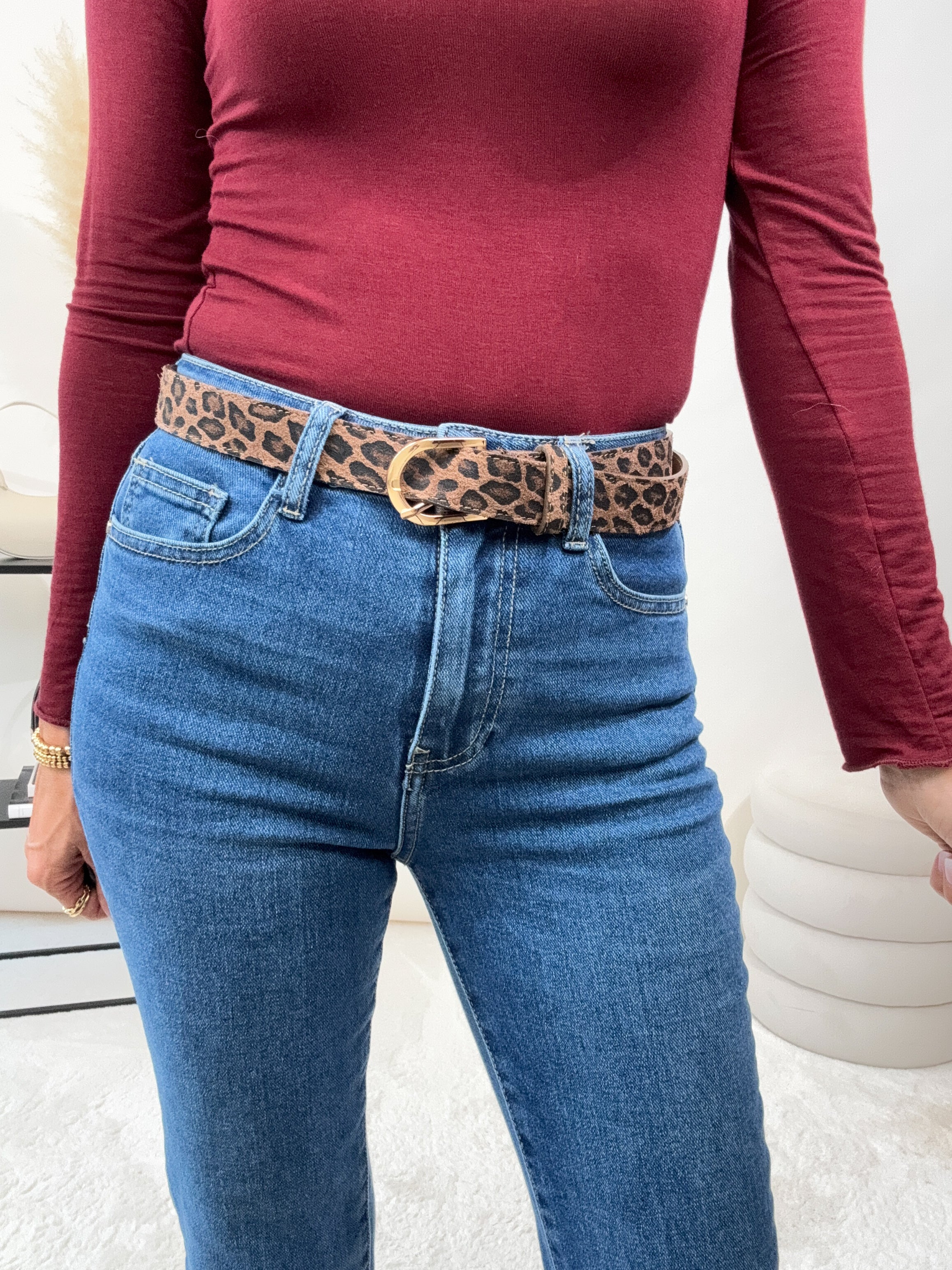 "Vero Leo"Echt Leder Gürtel - braun