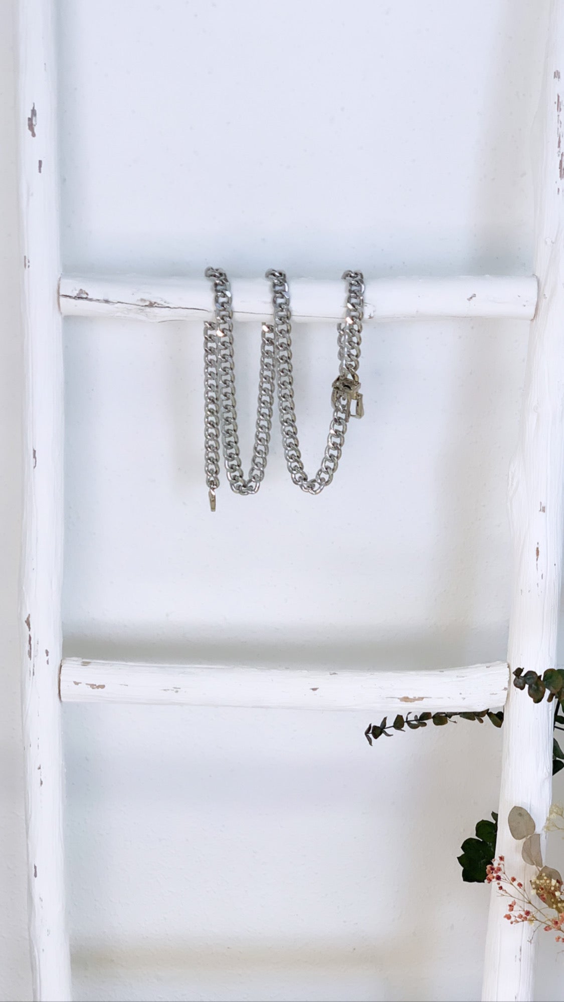 "Chain" Statement Gürtel - silber