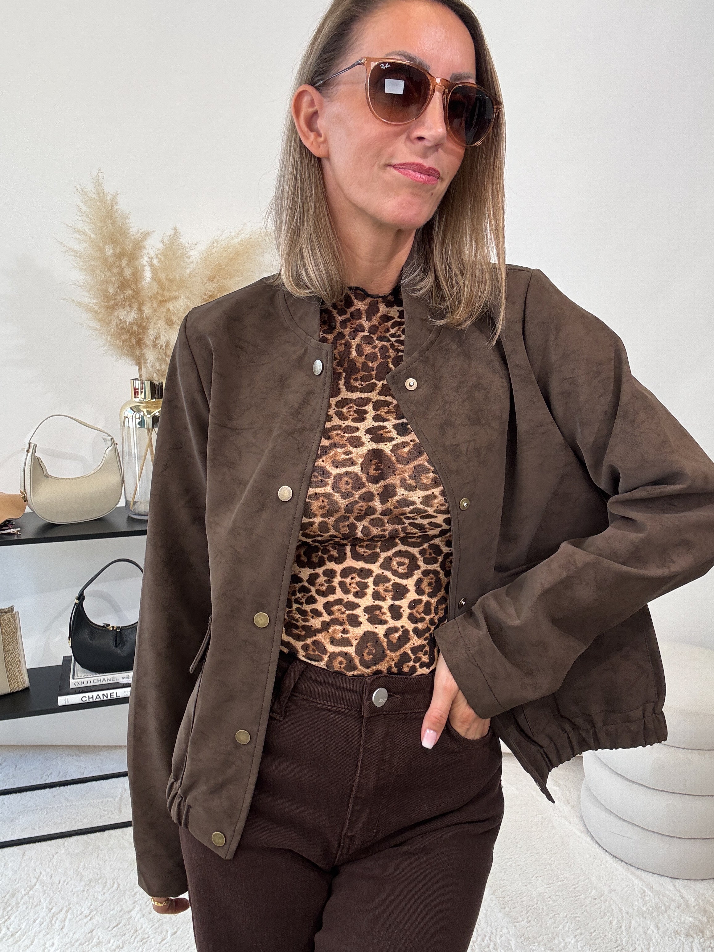 "Lazio" Wildlederjacke - braun