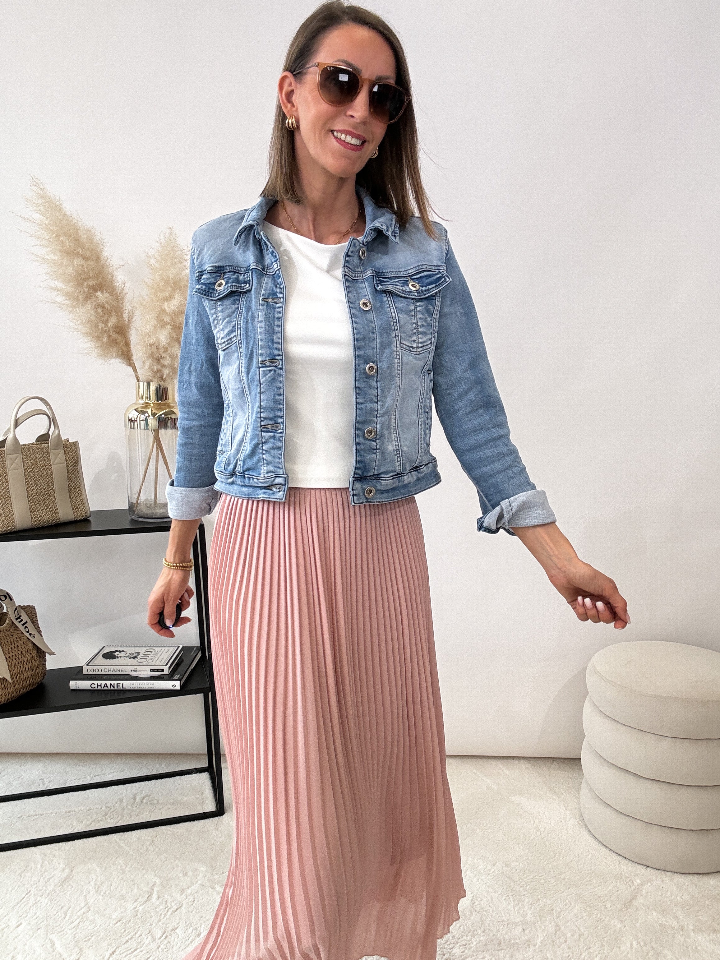 "Spring Denim" Jogg-Jeansjacke - blau