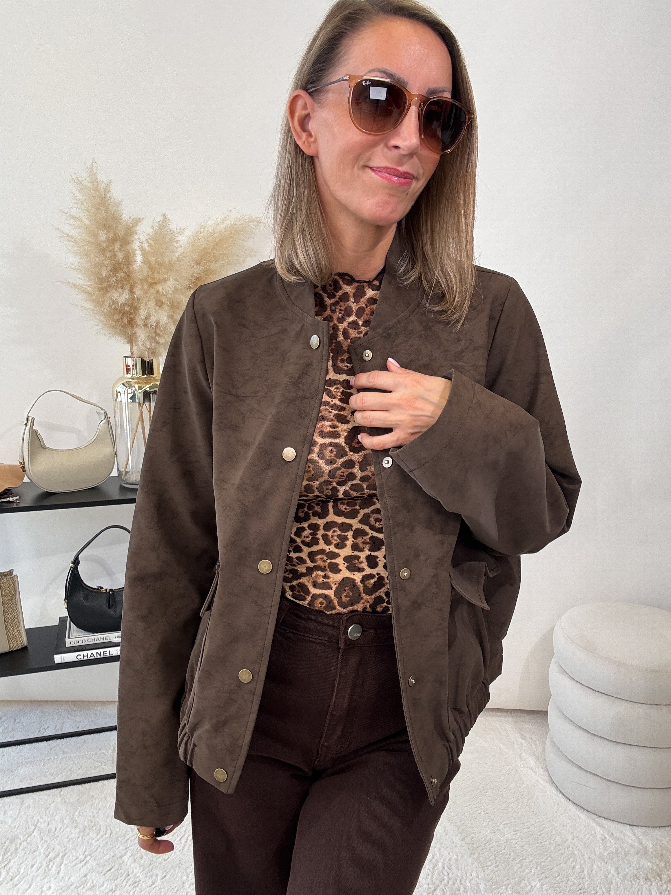 "Lazio" Wildlederjacke - braun