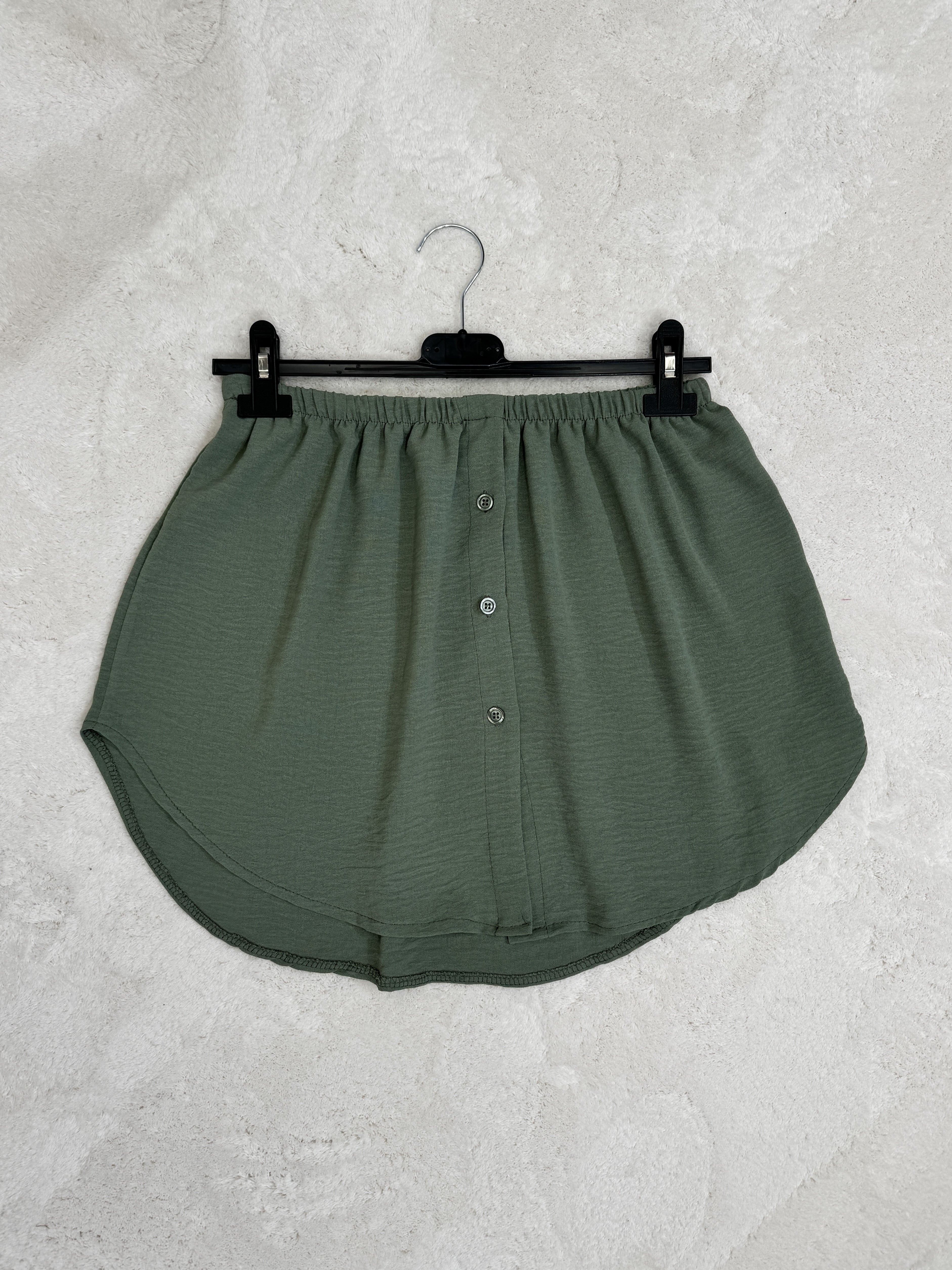 Skirty weicher Blusenrock - matcha