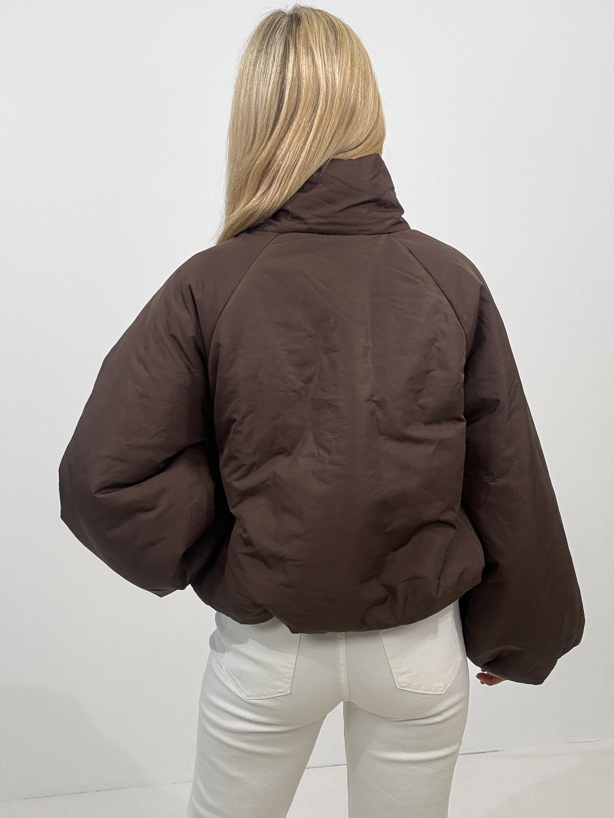 "Puffy" stylische Jacke - braun