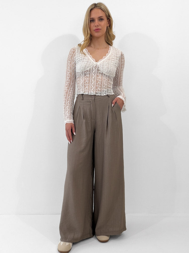 "Maui" tolle Hose aus Viskose - mocca