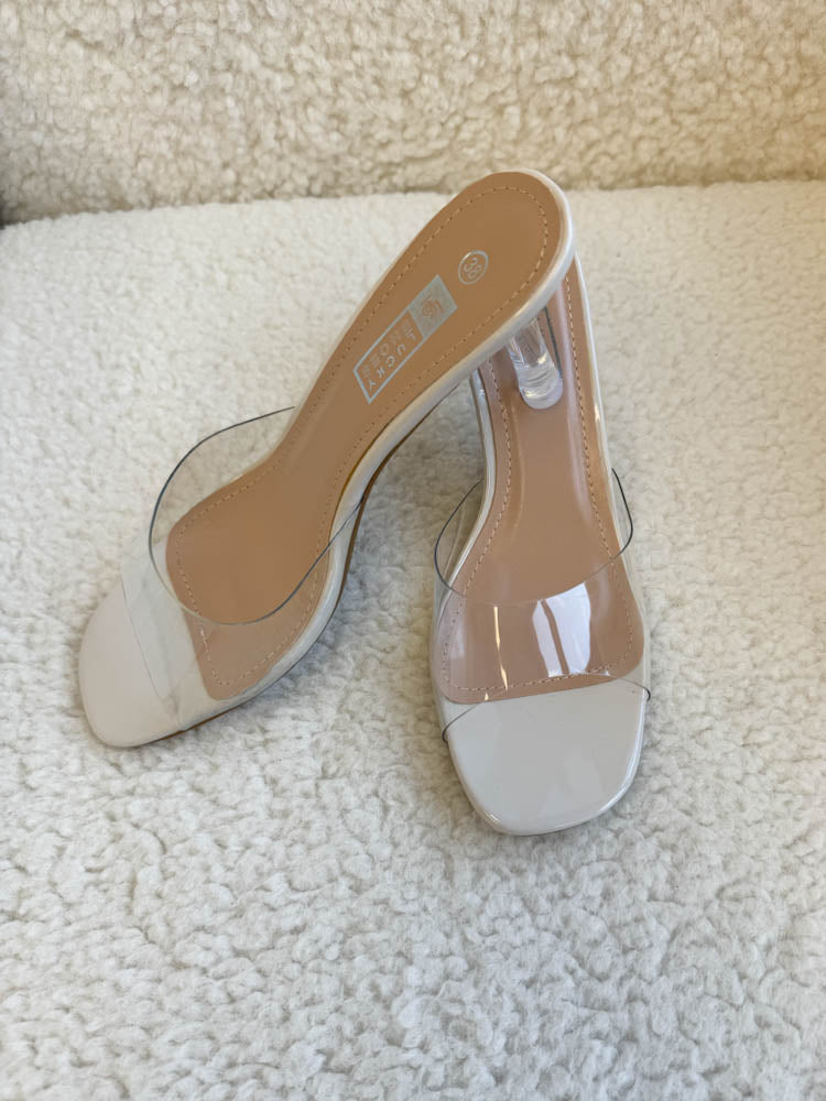 B-WARE  ,,Summer"-  transparente Sandale - beige
