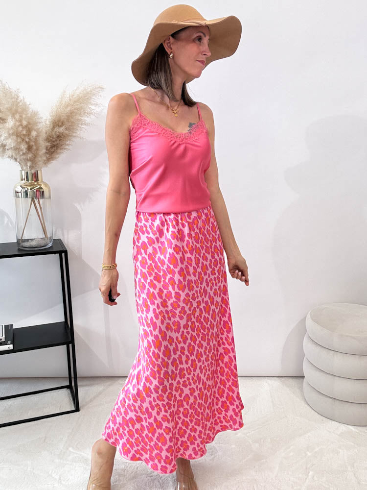 Lace Top mit weicher Spitze - rose