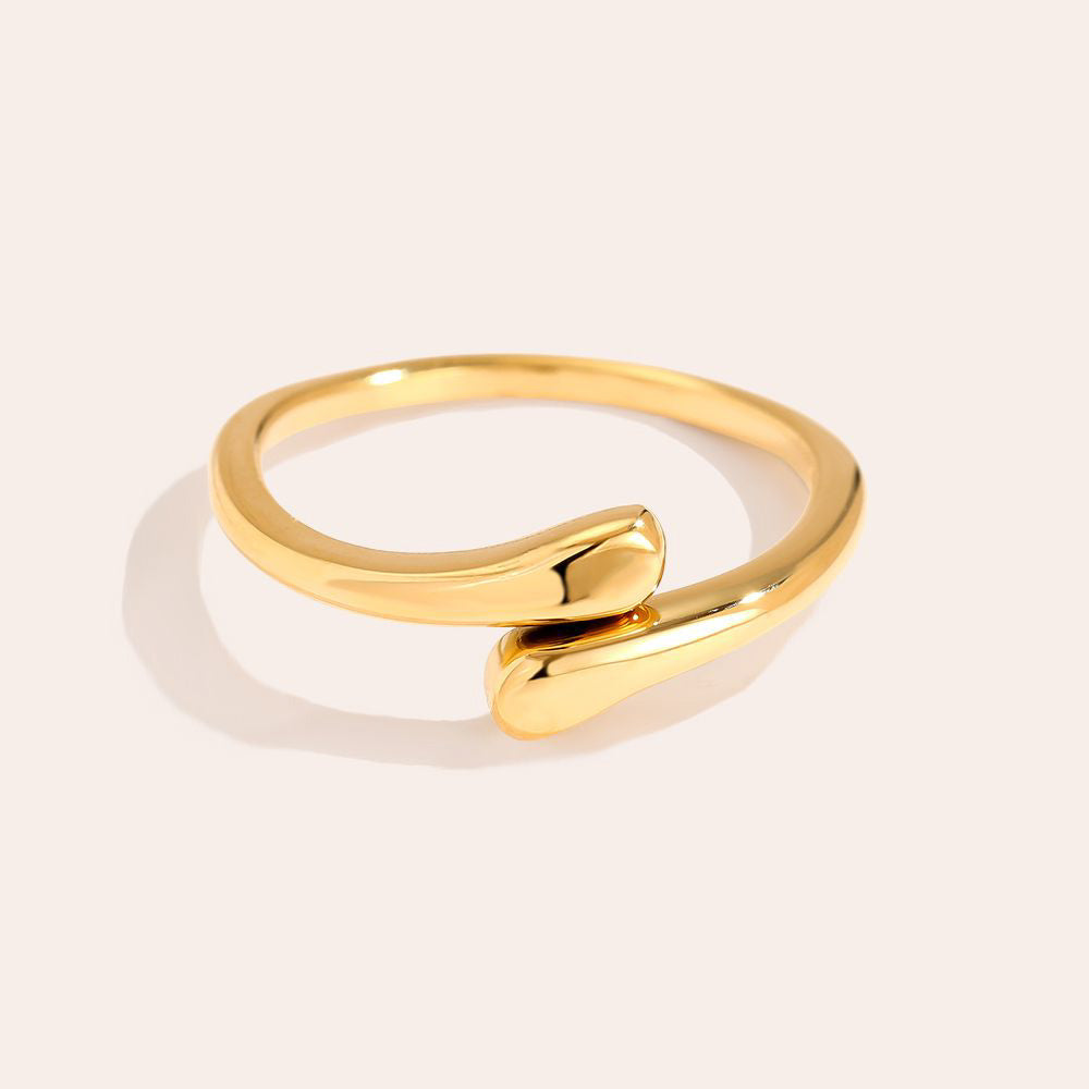 "Timeless Drops" stylischer Ring - gold