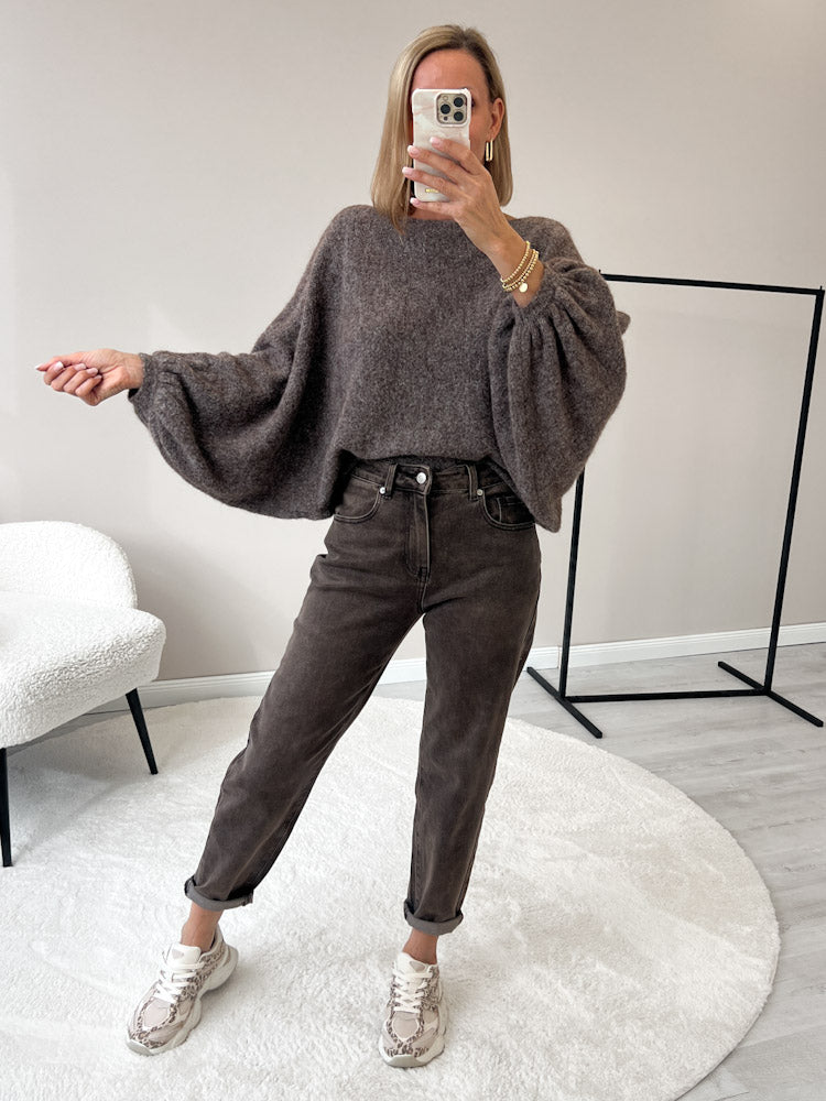 "Felicia" stylischer Pullover - braun