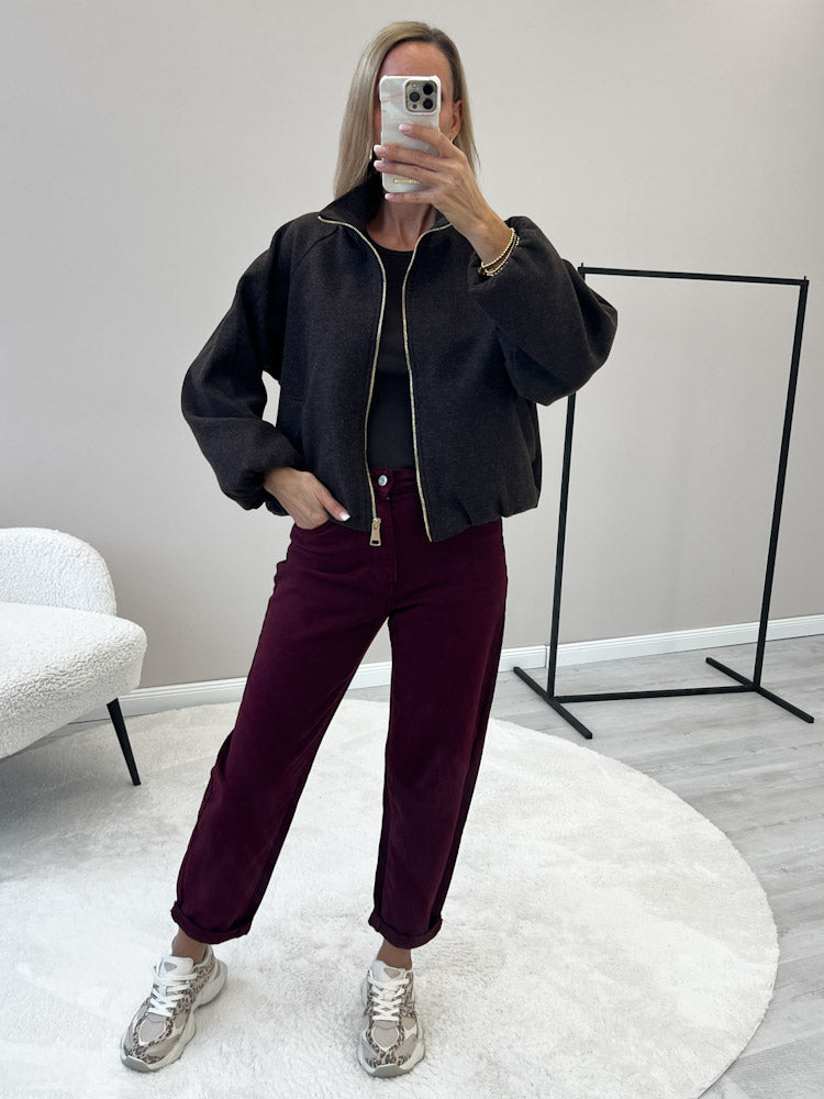 "Viana" schicke Jacke - braun