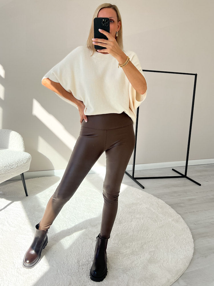 "Vicenza Vest" weicher Pullunder mit Viscose - creme