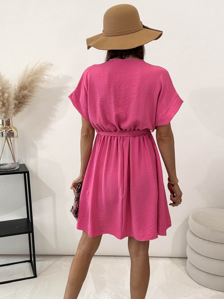 "Sunshine Midi" süßes Sommerkleid - candyrose