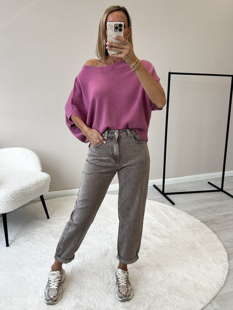 "Vicenza Vest" weicher Pullunder mit Viscose - beere