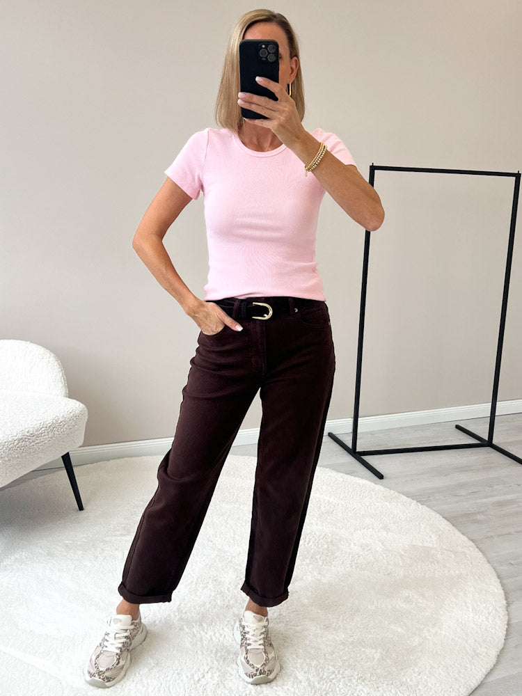 "Trapani" süßes T-Shirt aus Baumwolle - rosa