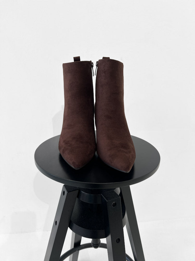"Cherie" Stiefeletten mit kleinem Absatz - braun