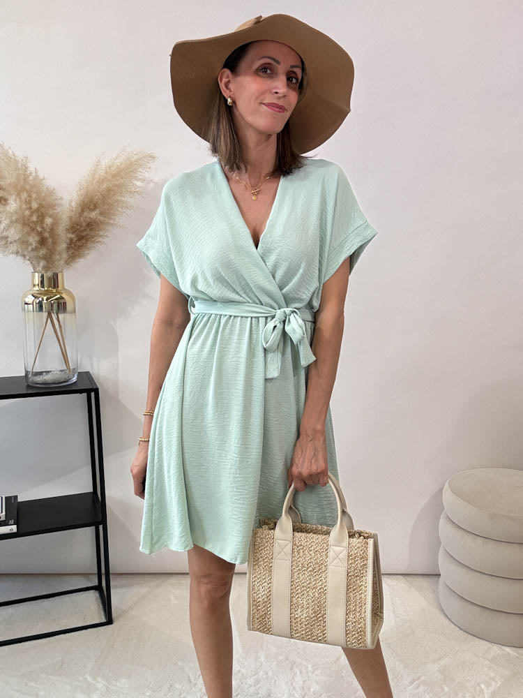 "Sunshine Midi" süßes Sommerkleid - mint