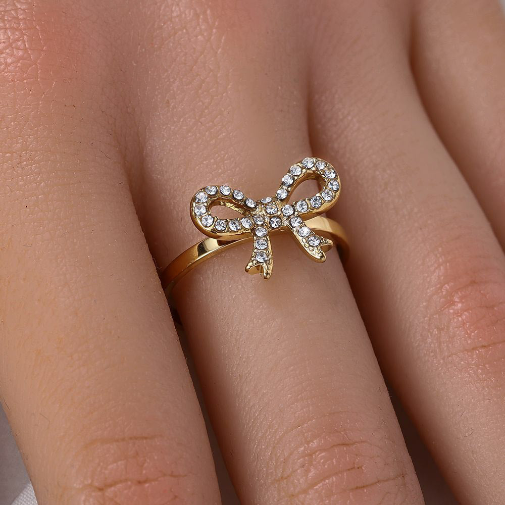 "X-MAS Bowy" süßer Ring - silber