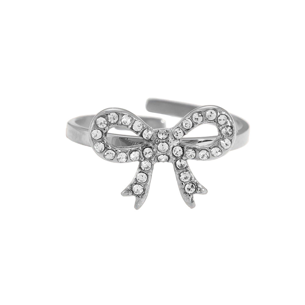 "X-MAS Bowy" süßer Ring - silber