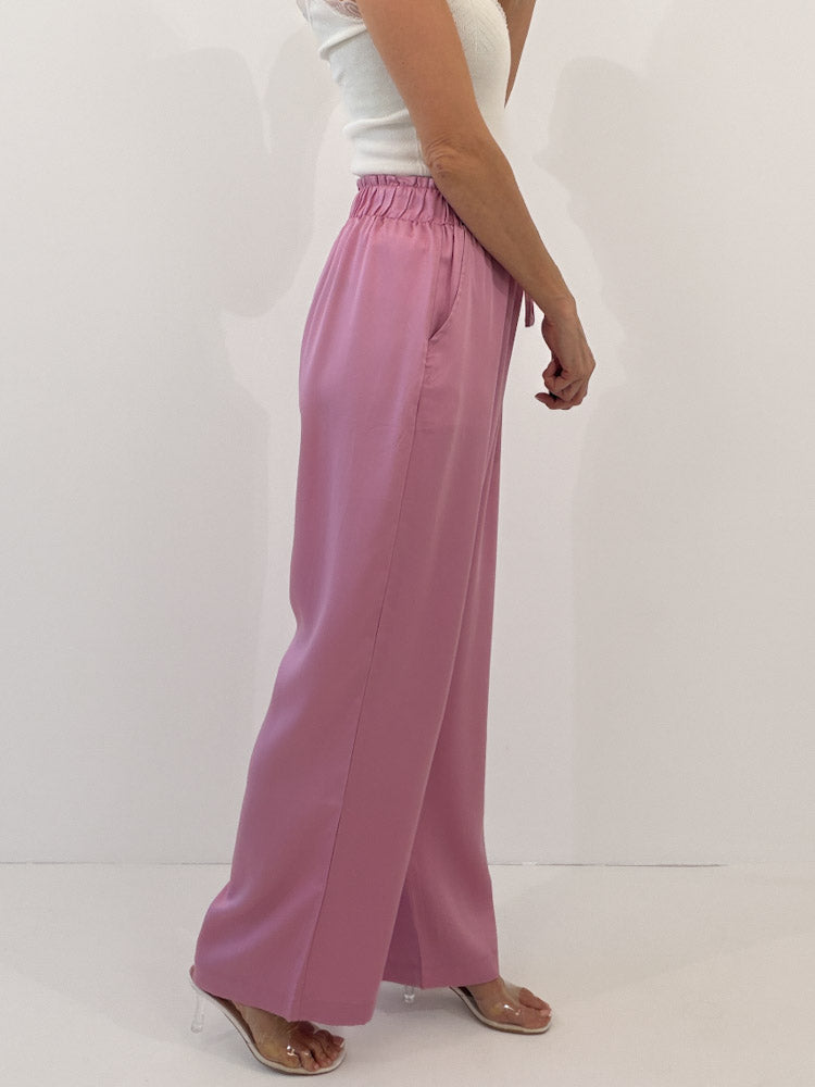 "New Silky" tolle Hose aus Lyocell - altrosa