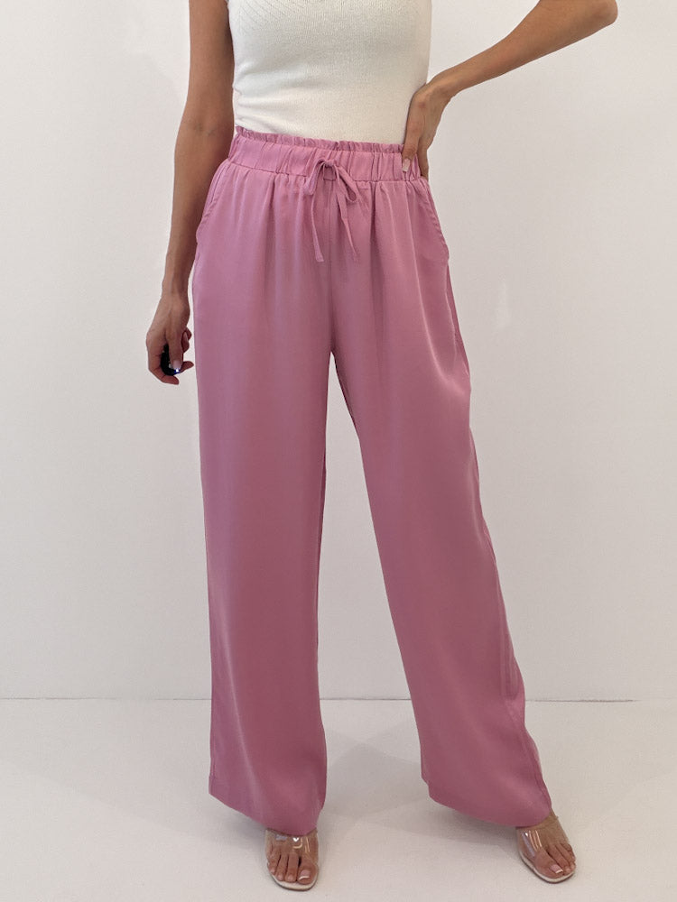 "New Silky" tolle Hose aus Lyocell - altrosa