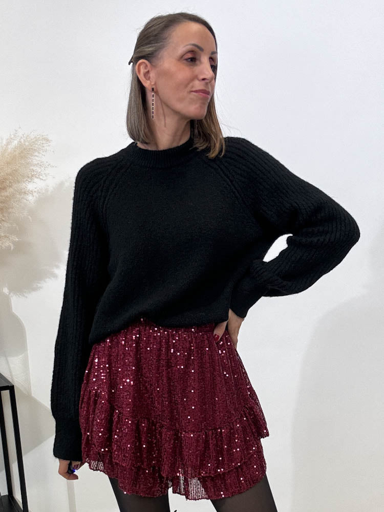 "Remo" weicher Pullover - schwarz