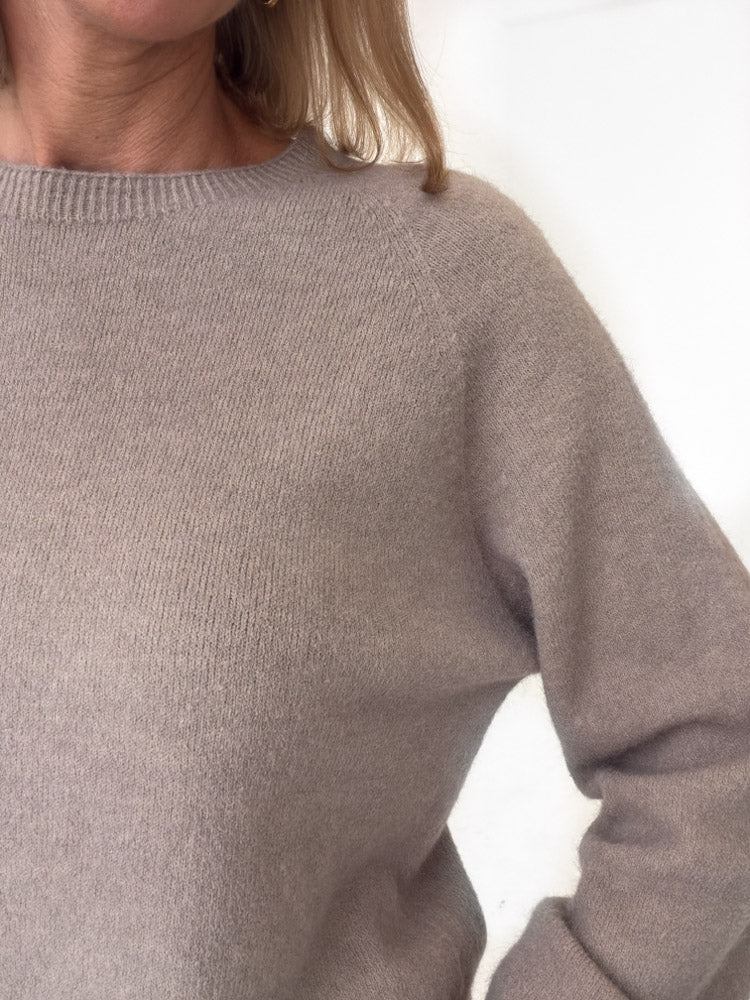 "Lucia" weicher Pullover - mocca