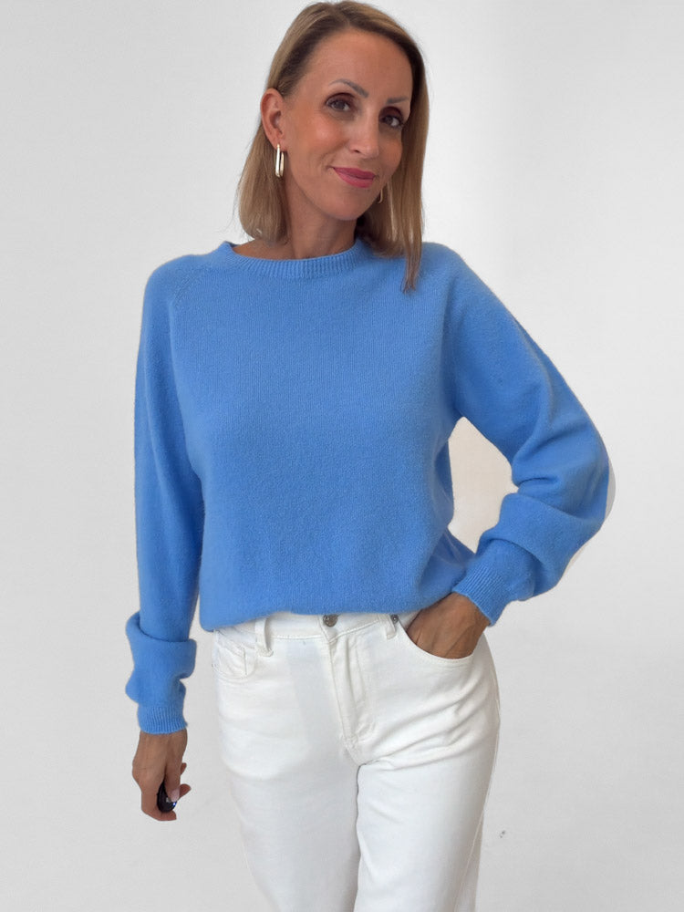 "Lucia" weicher Pullover - blau
