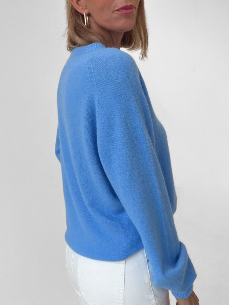 "Lucia" weicher Pullover - blau