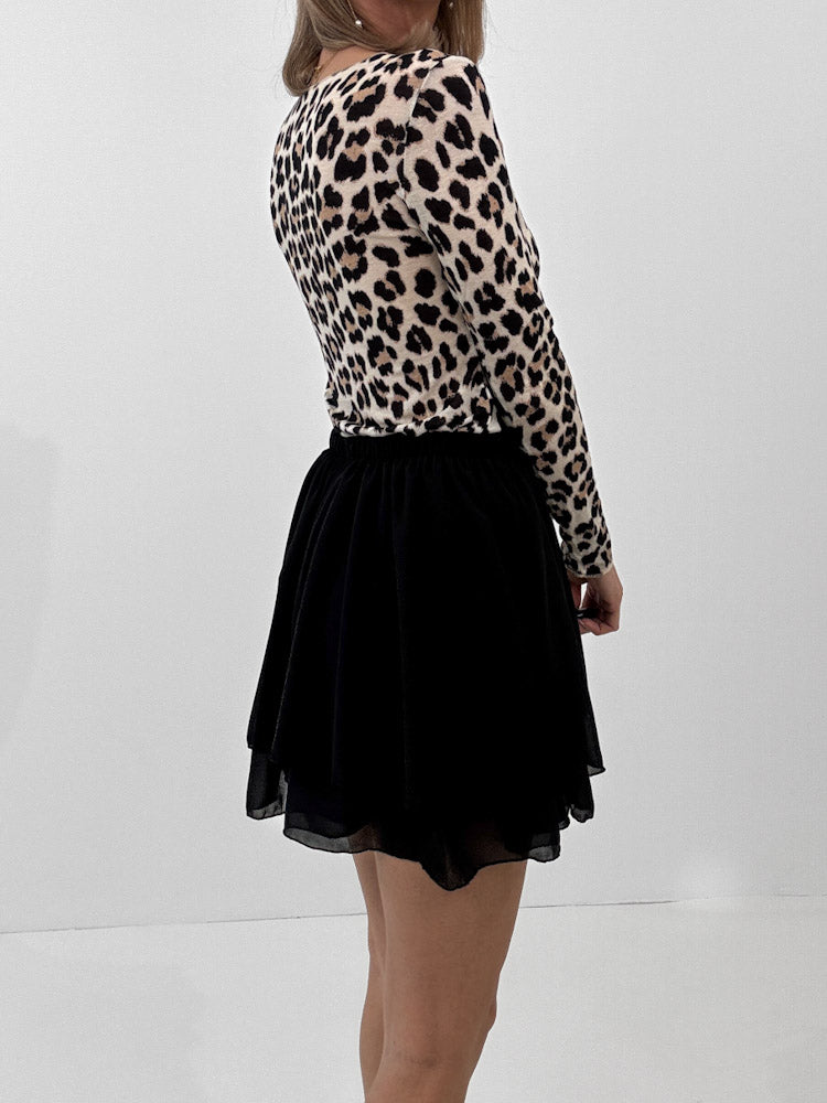 "Bella Skort" weicher Hosenrock - schwarz