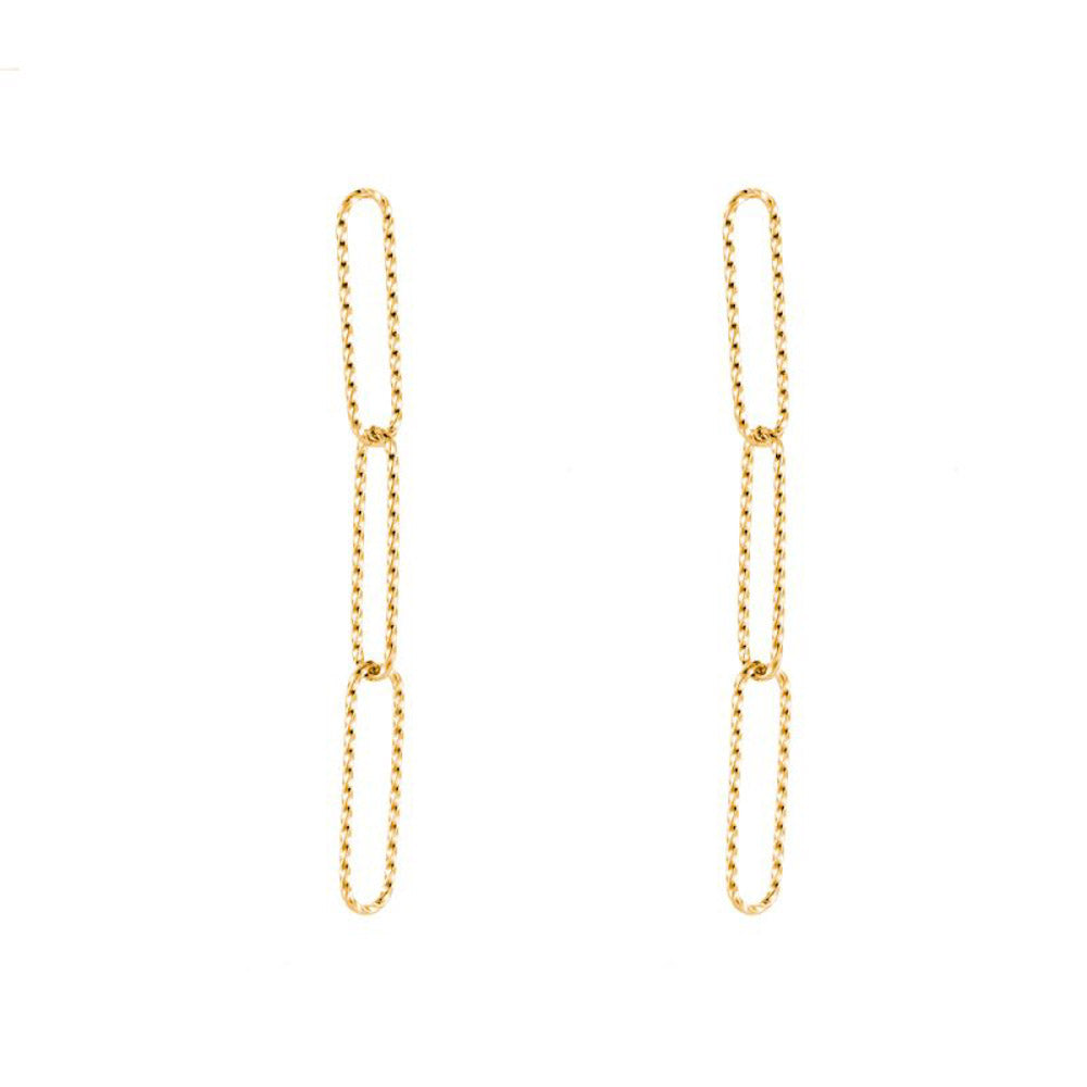 "Quiana Chains" stylische Ohrringe - gold