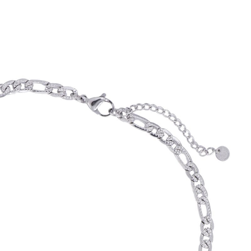 "Rough Cutting Style" tolle Kette - silber