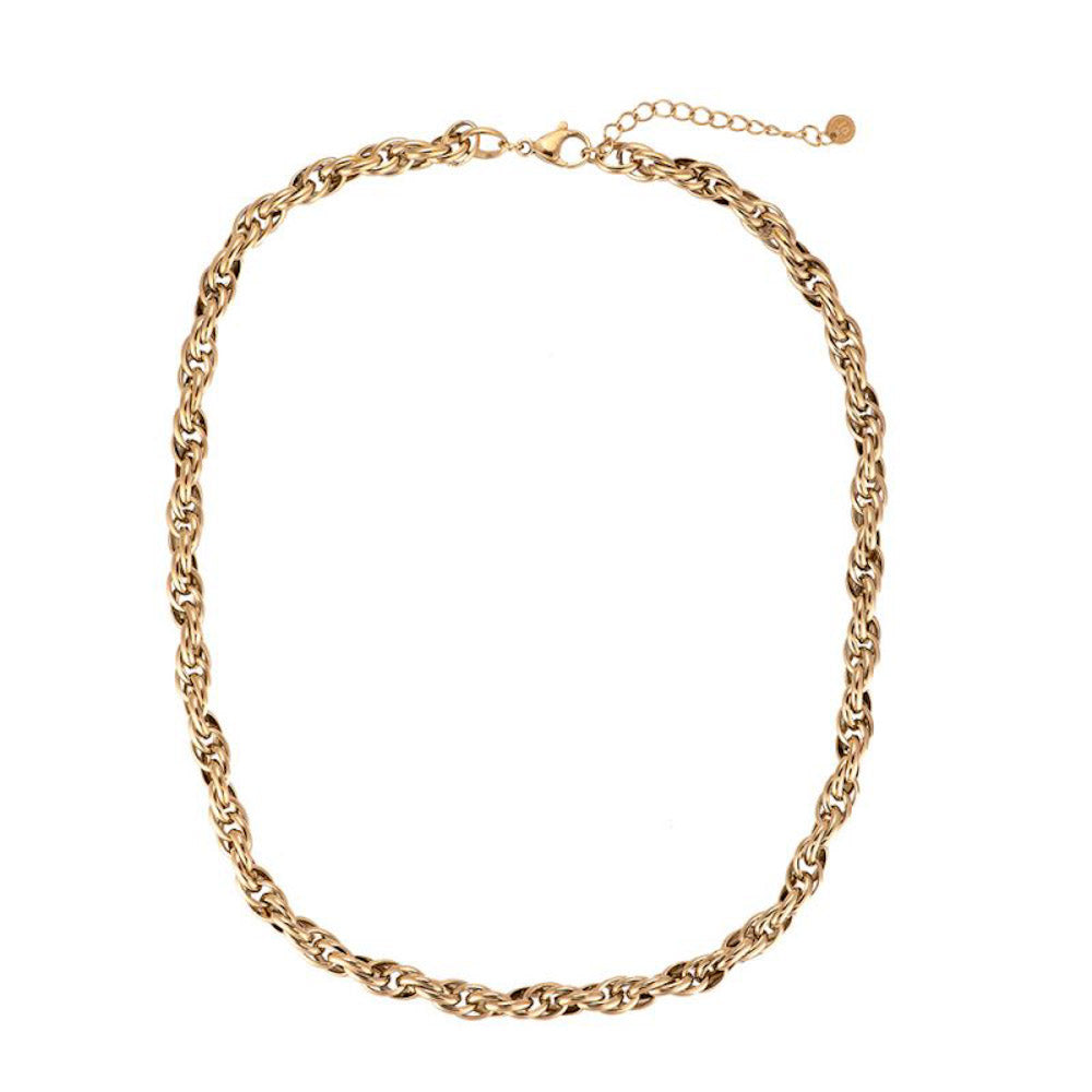"Chain By Chain" stylische Statement-Kette - gold