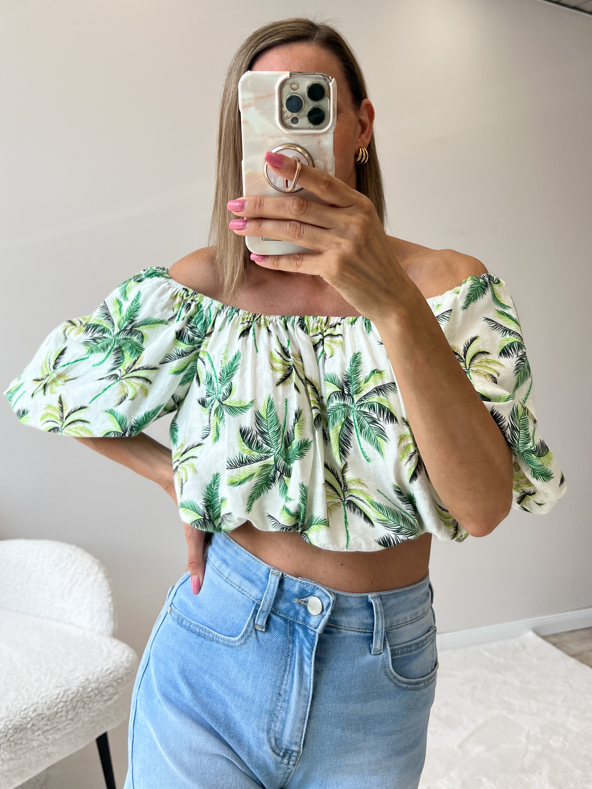 "Korfu" Top aus Viscose - grün