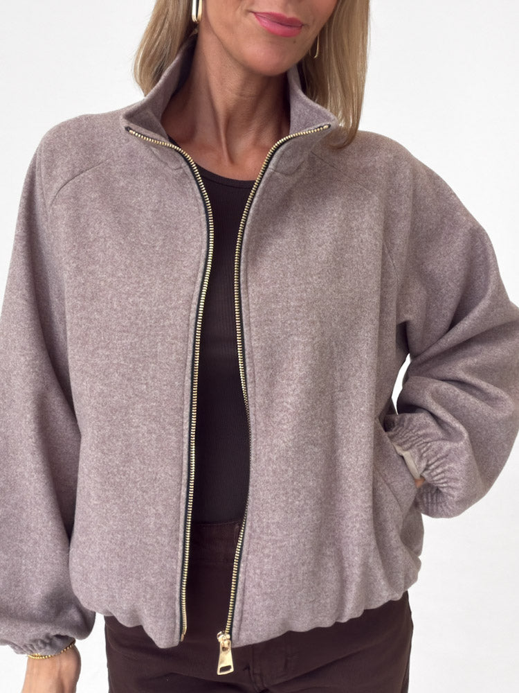 "Viana" schicke Jacke - mocca