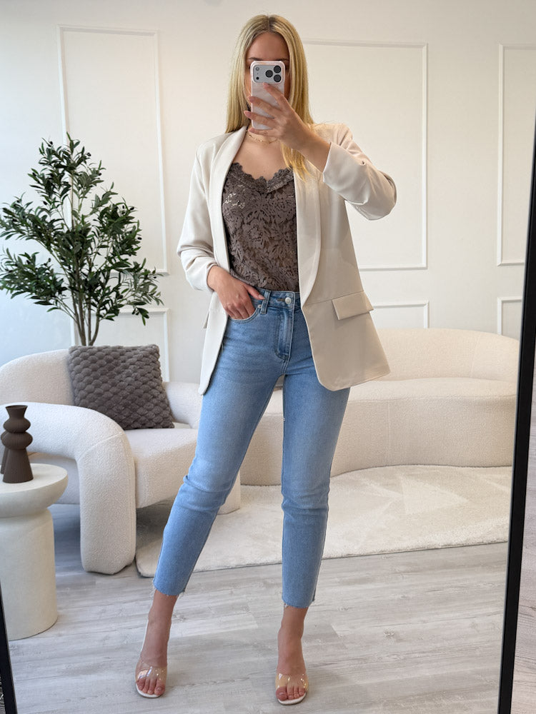 "Santorini" Mom Fit Jeans - blau