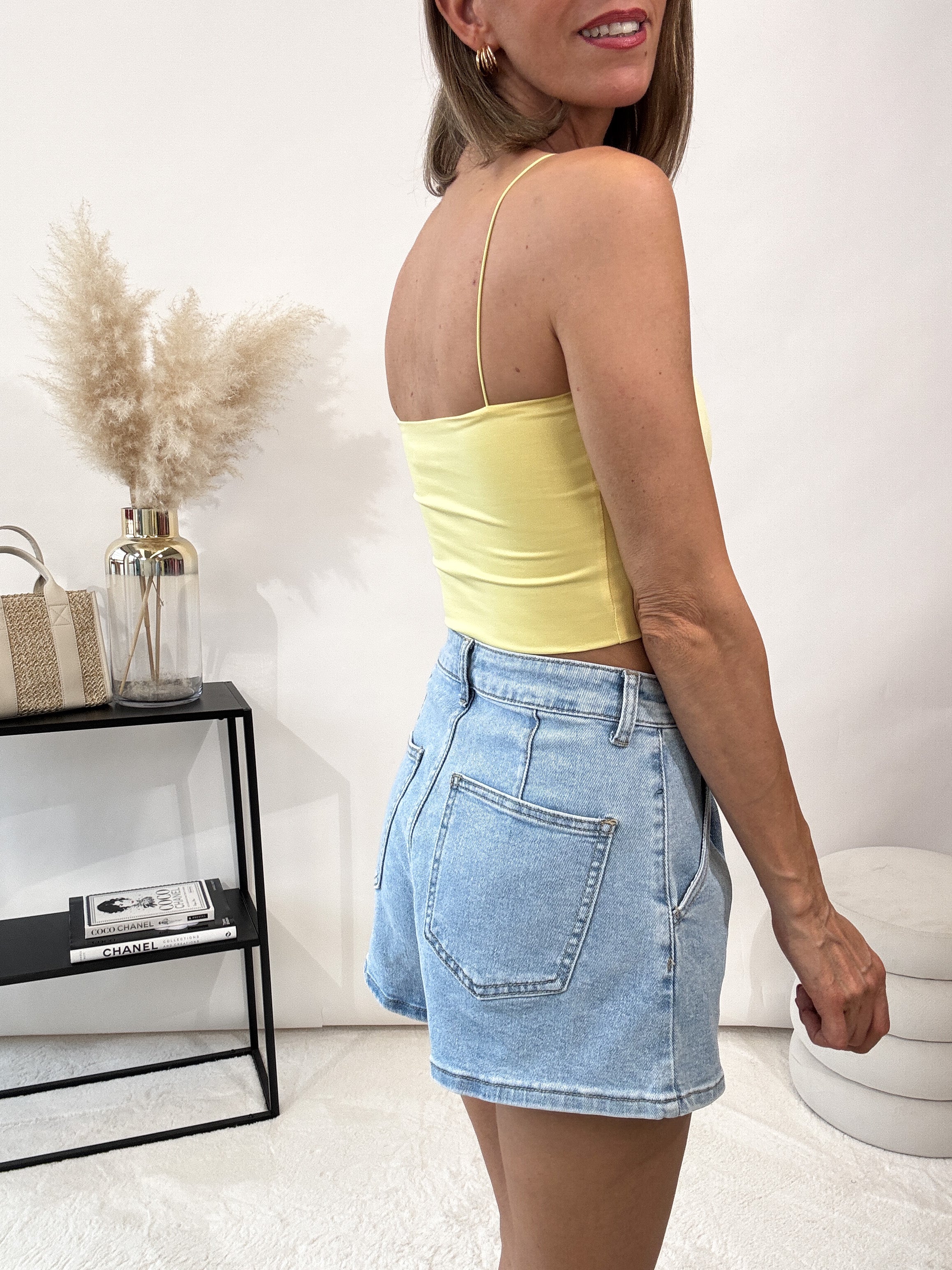 "Miami" Crop Top - gelb