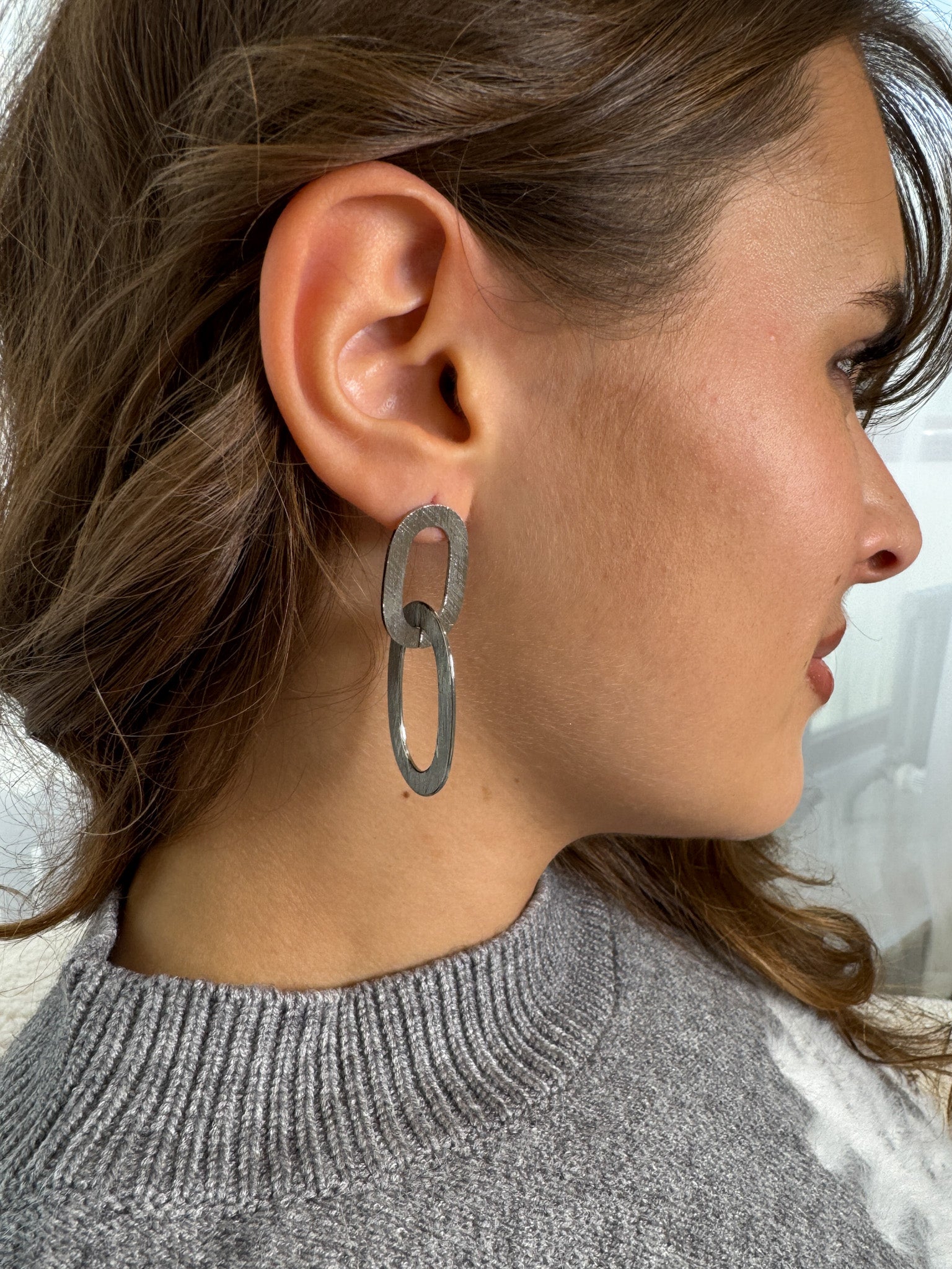 "Timeless Shine" wunderschöne Ohrringe - silber