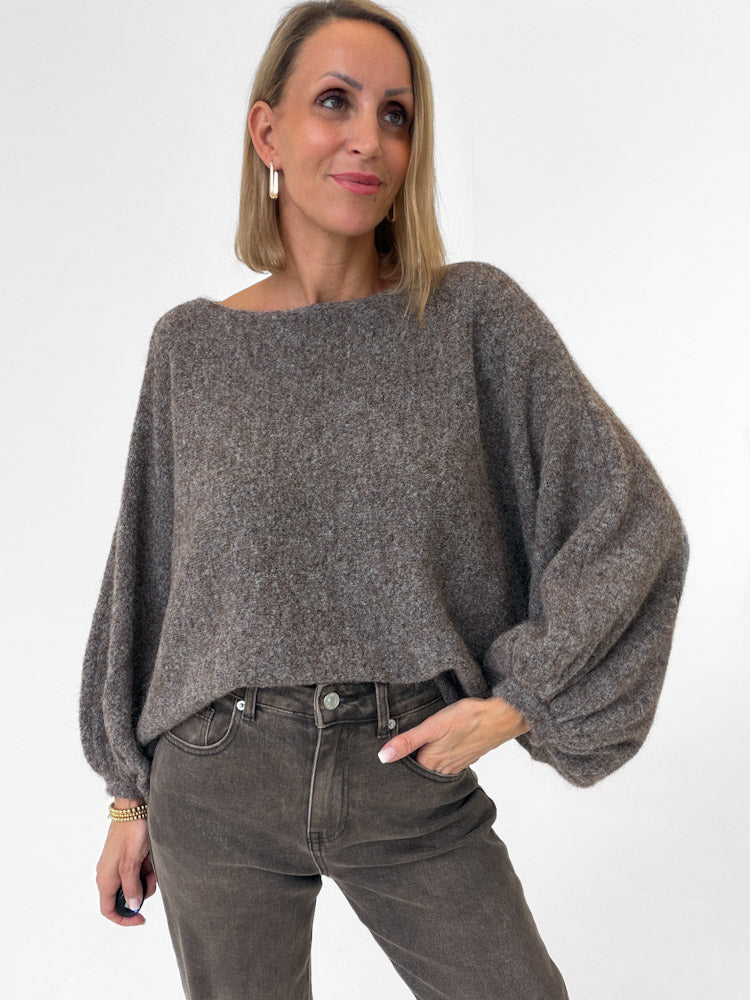 "Felicia" stylischer Pullover - braun