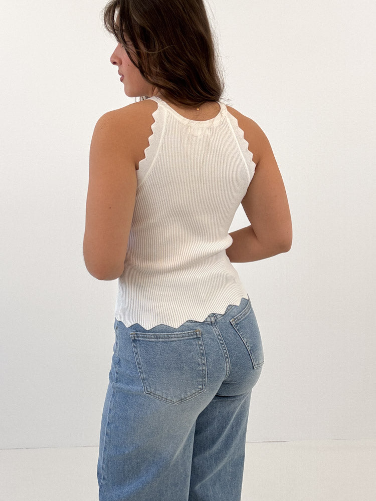 "Nice" schönes Top aus Viscose - weiß