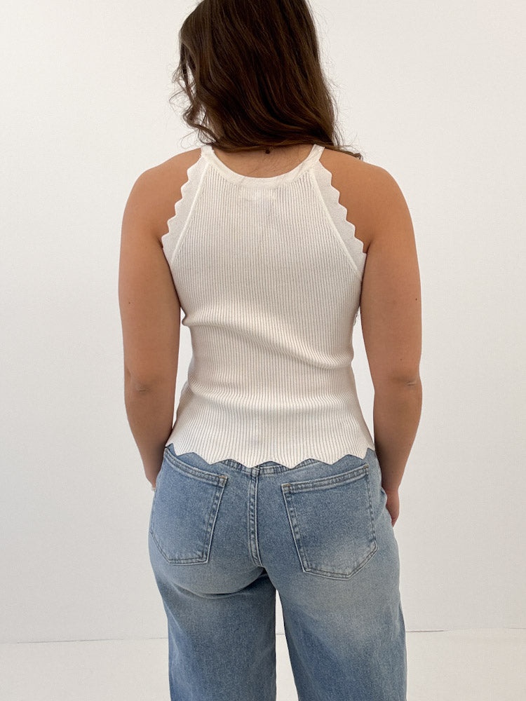 "Nice" schönes Top aus Viscose - weiß