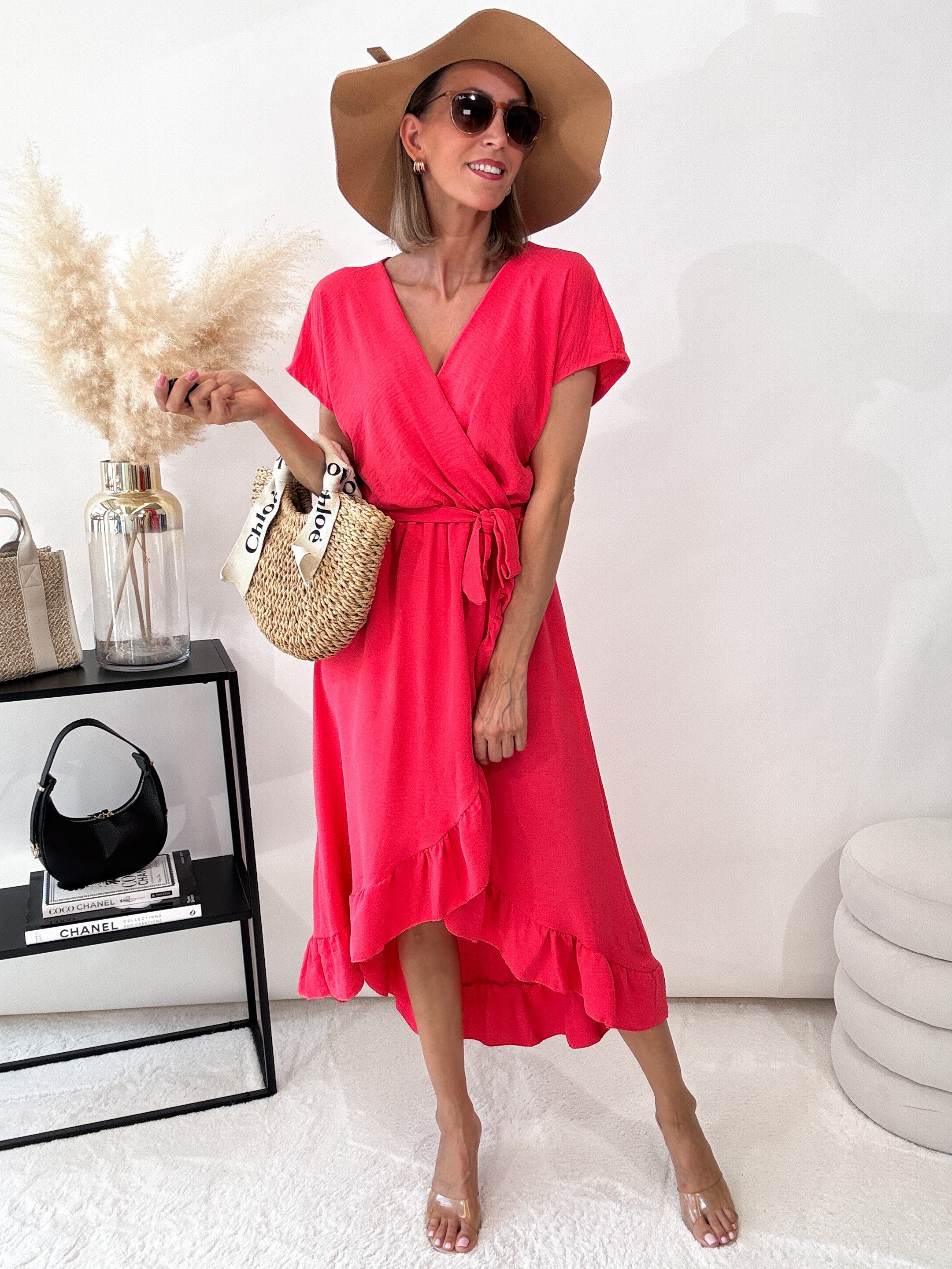 ,,Sunshine Wild Dress'' Kleid - coral